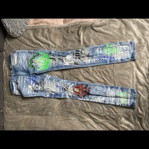 Rockstar Painted Denim Jeans